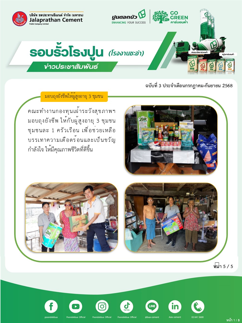 ข่าวประชาสัมพันธ์ โรงงานชะอำ ฉบับที่ 3 2568 กรกฎาคม-กันยายน 5