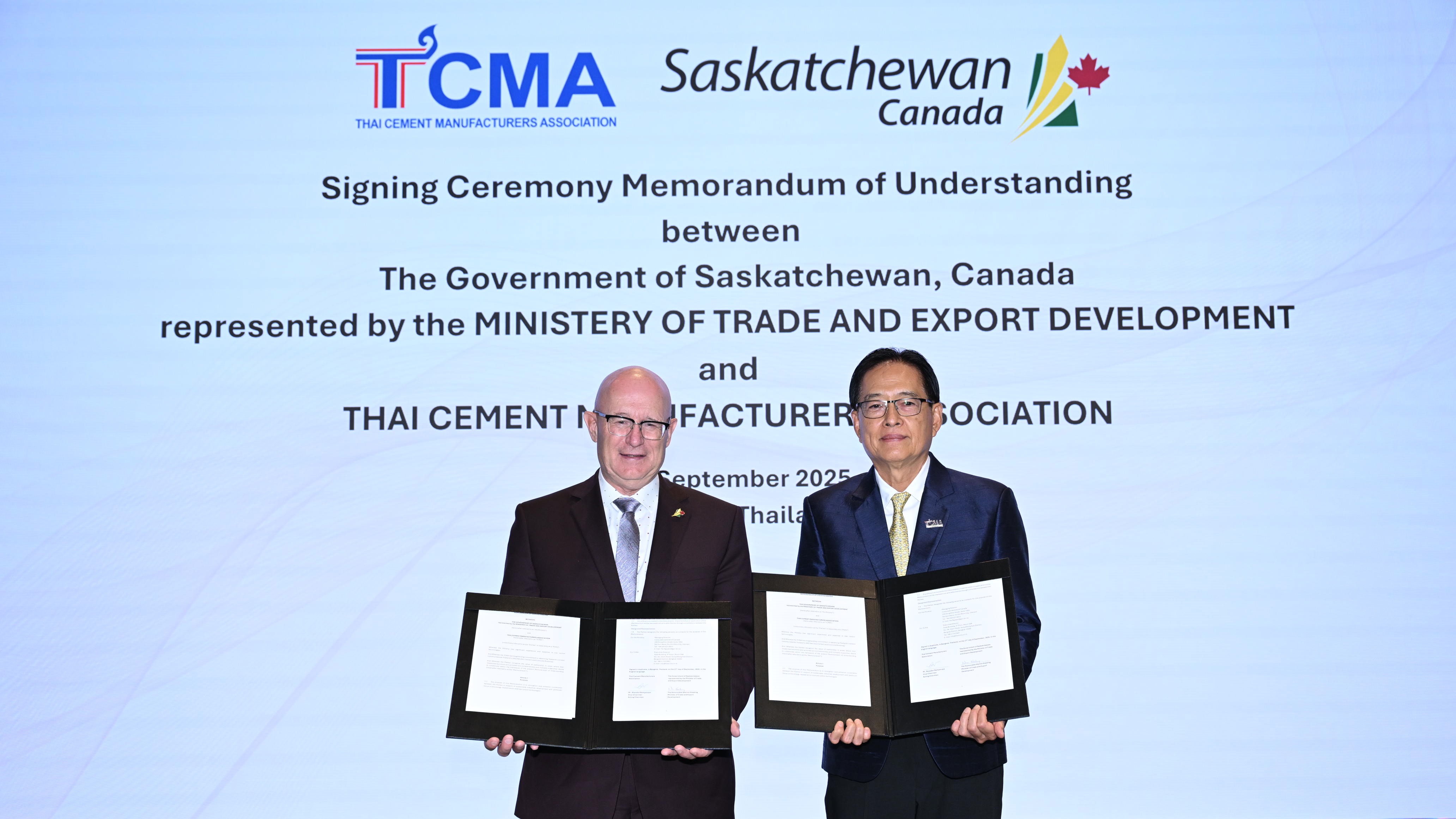 2025 09 27 TCMA Signs MoU with the Government of Saskatchewan 4